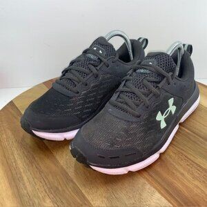 Under Armour Charged Assert 10 Gray Running Shoes 3026179-103 Womens Size 9